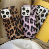 Faux Leather Leopard Print Phone Case